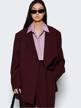 The Row Azul One-Button Wool Jacket